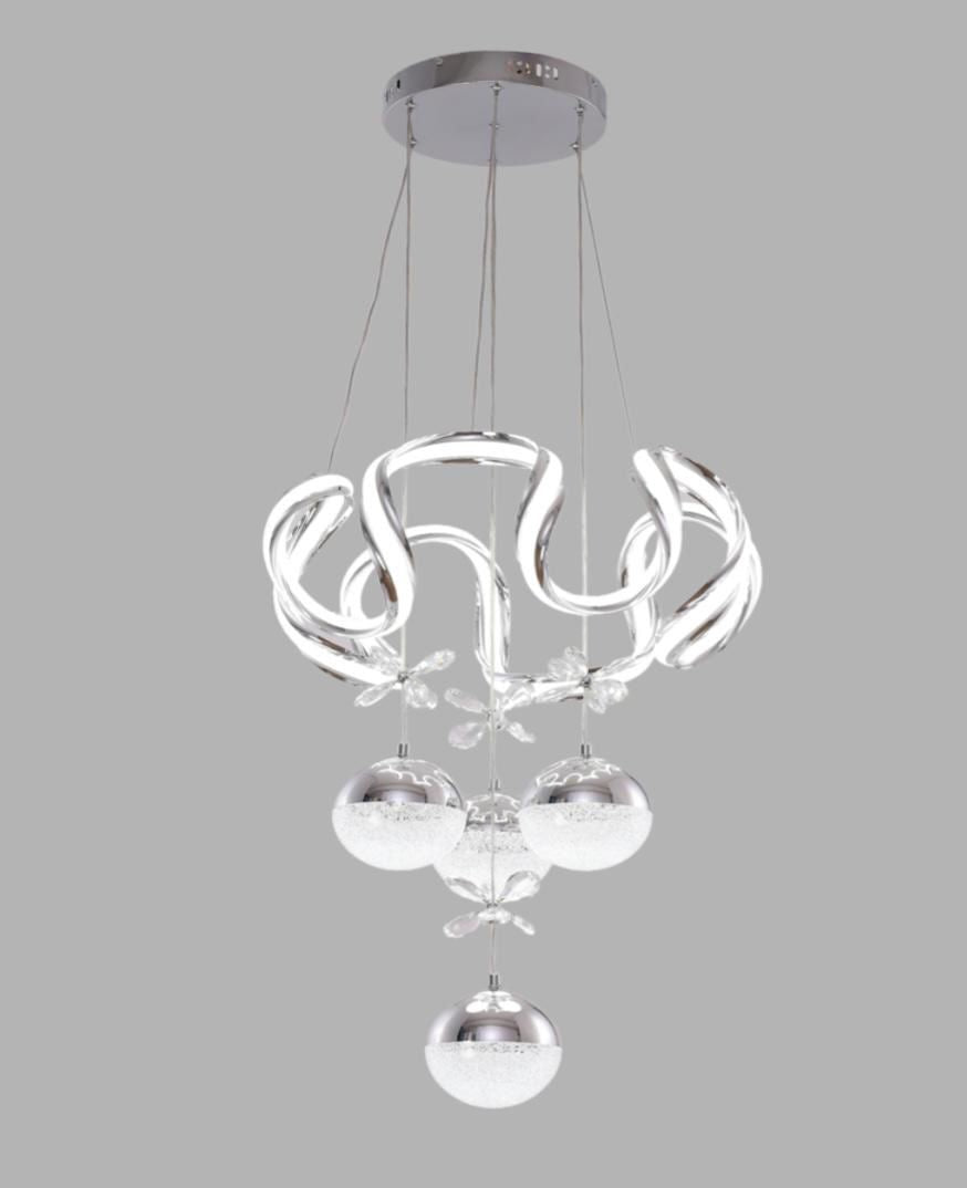 Moderne Hanglamp – Zilver – 50 cm