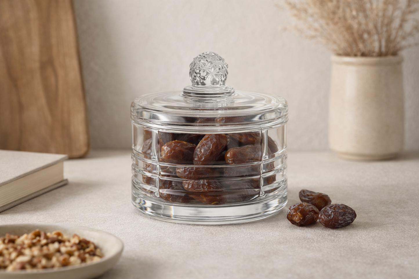 Glazen Voorraadpot met Deksel – Ribbel Design