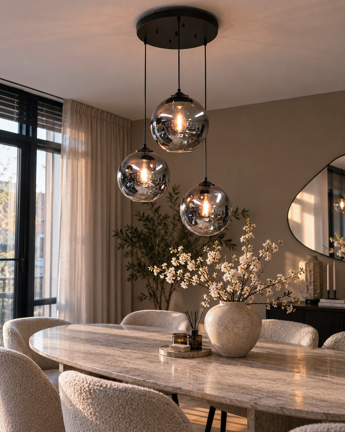 3 bollen hanglamp
