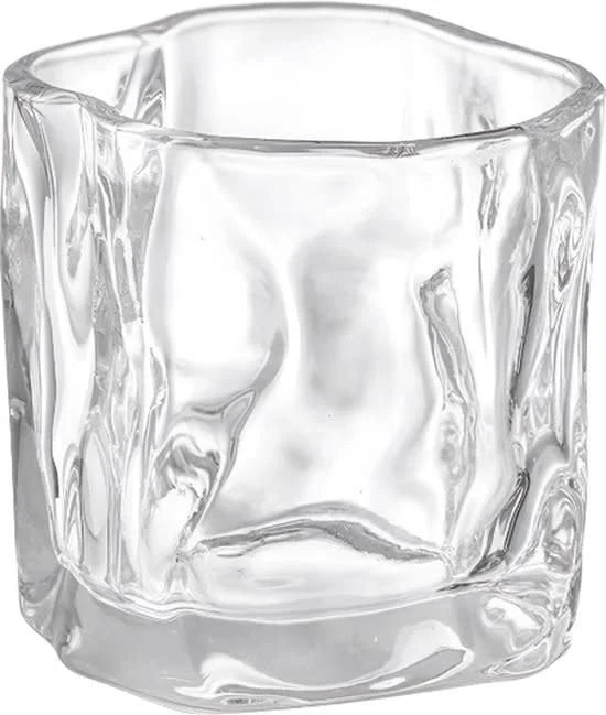 Set van 6 korte Wave drinkglazen | 180 ml