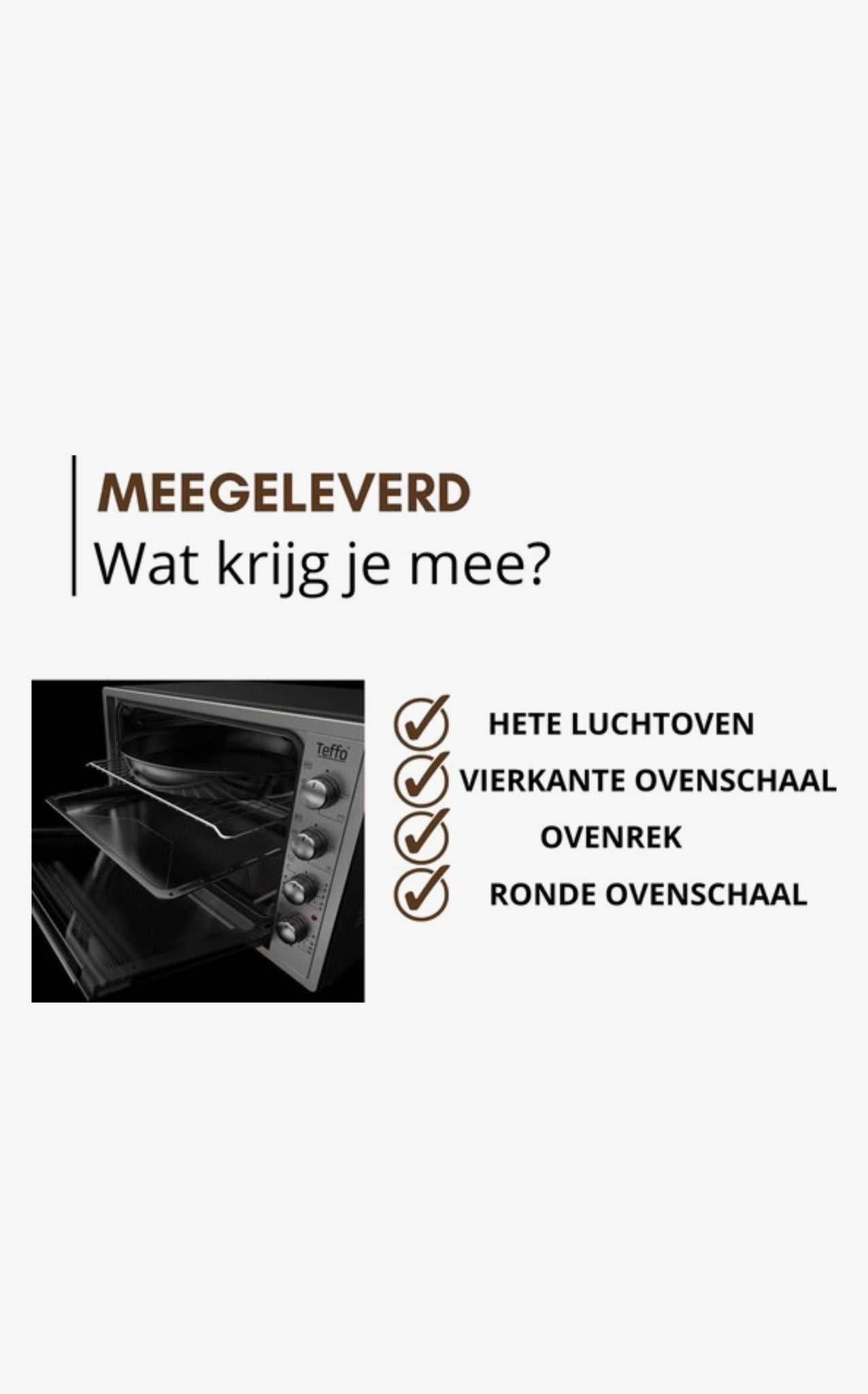 Teffo Heteluchtoven 50 Liter