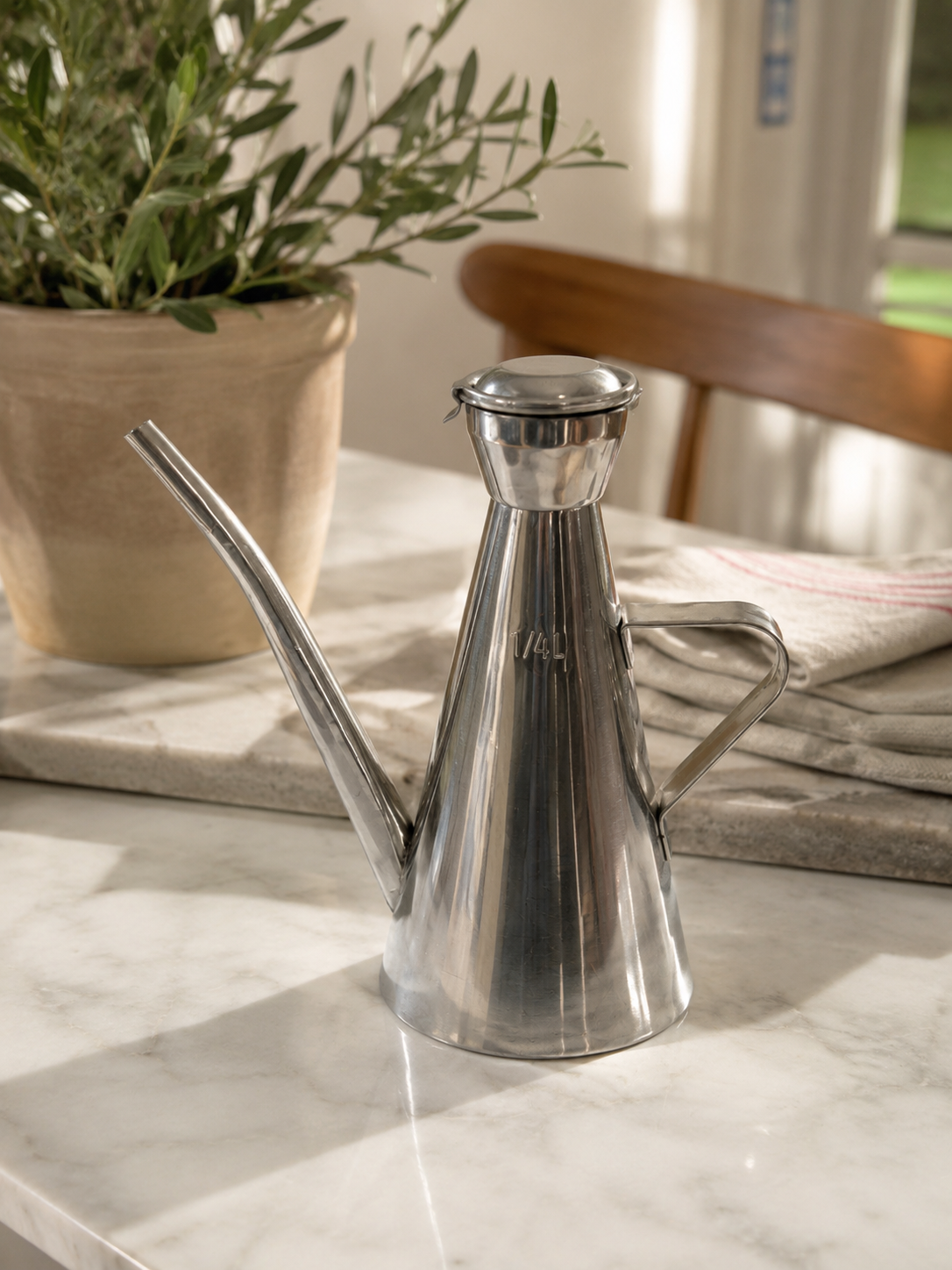 Olie- en Azijnfles RVS – 250 ml