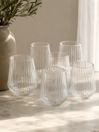 Lines Drinkglazen Set – 6 Stuks