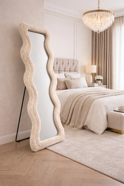 Luxe Velvet Spiegel - LED Rechthoek