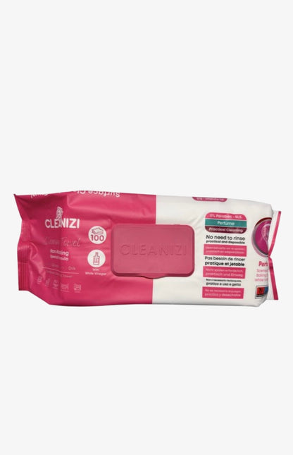 Cleanizi Schoonmaakdoekjes – Set van 3×100 stuks – met Witte Azijn en Frisse Geur