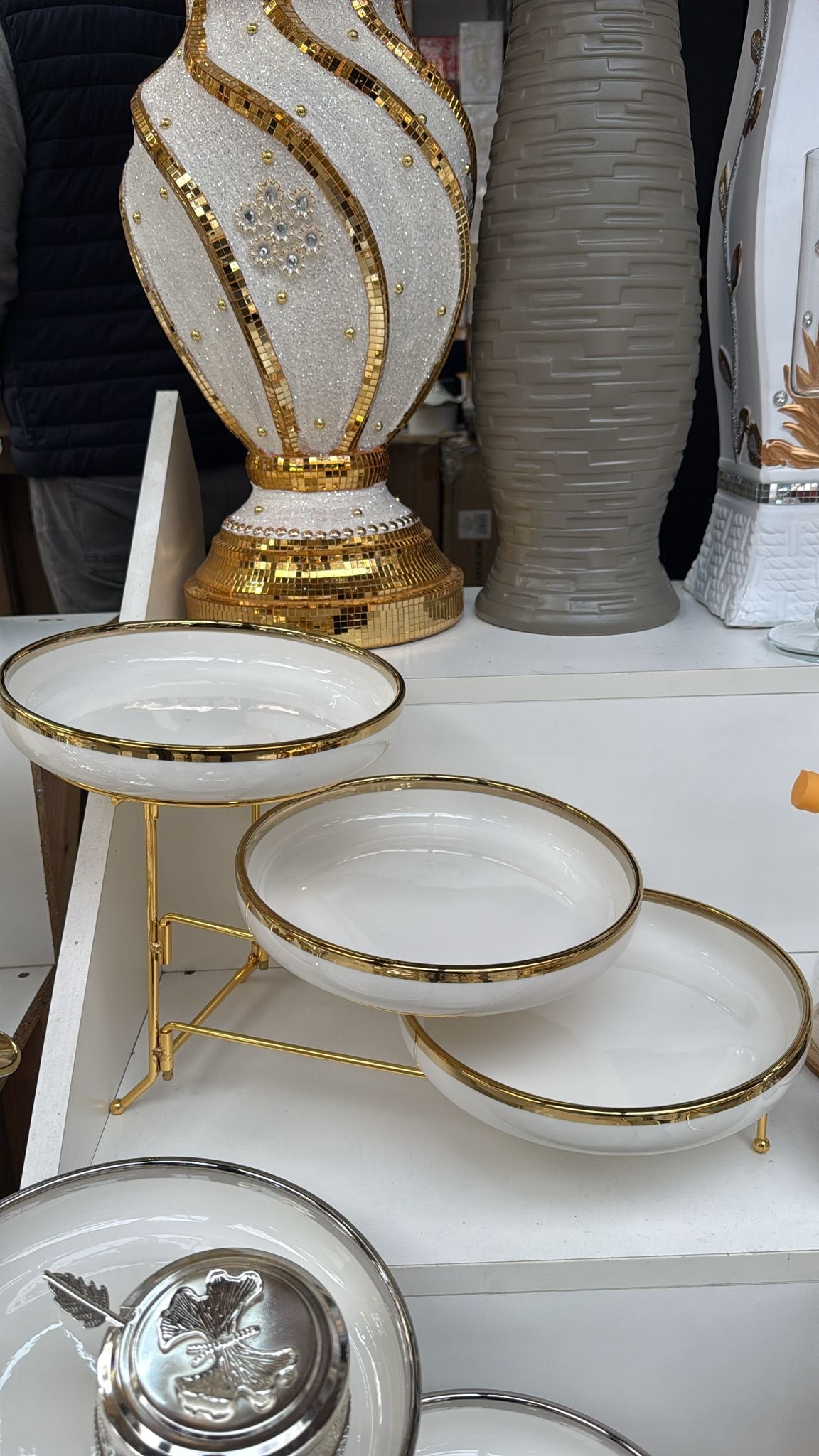 Chubby Etagère – Goud – Luxe Porselein