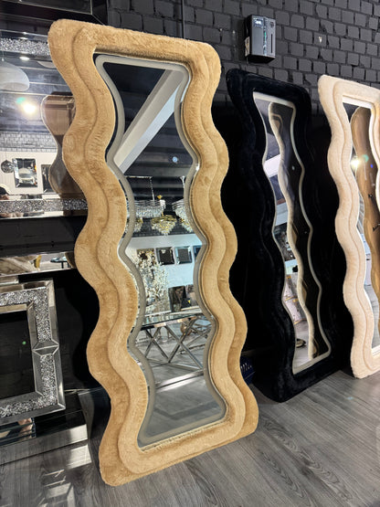 Luxe Velvet Spiegel - LED Rechthoek