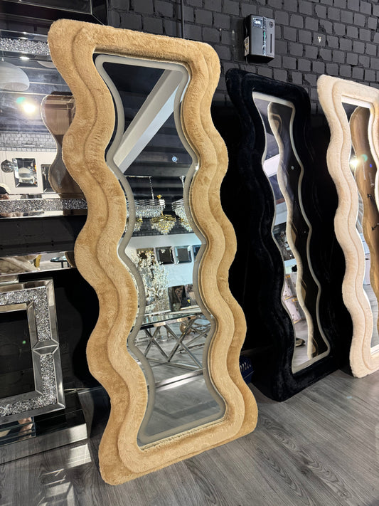 Luxe Velvet Spiegel - LED Rechthoek