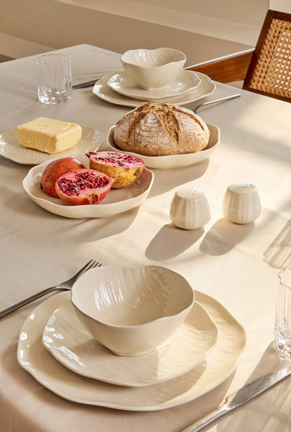 27-Delige Porseleinen Serviesset – – Warm Beige