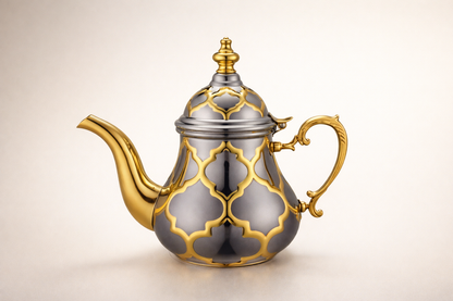 Marokkaanse Theepot – Zilver & Goud | 1,5 Liter