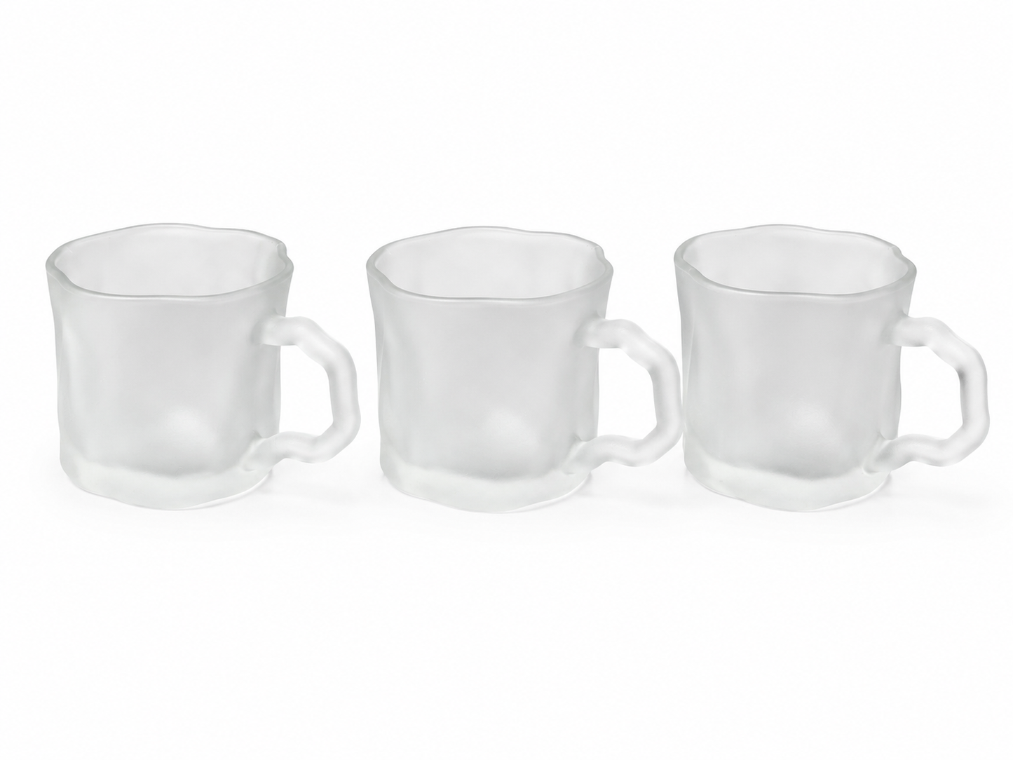 Frosted Diamond Mokken – Set van 6