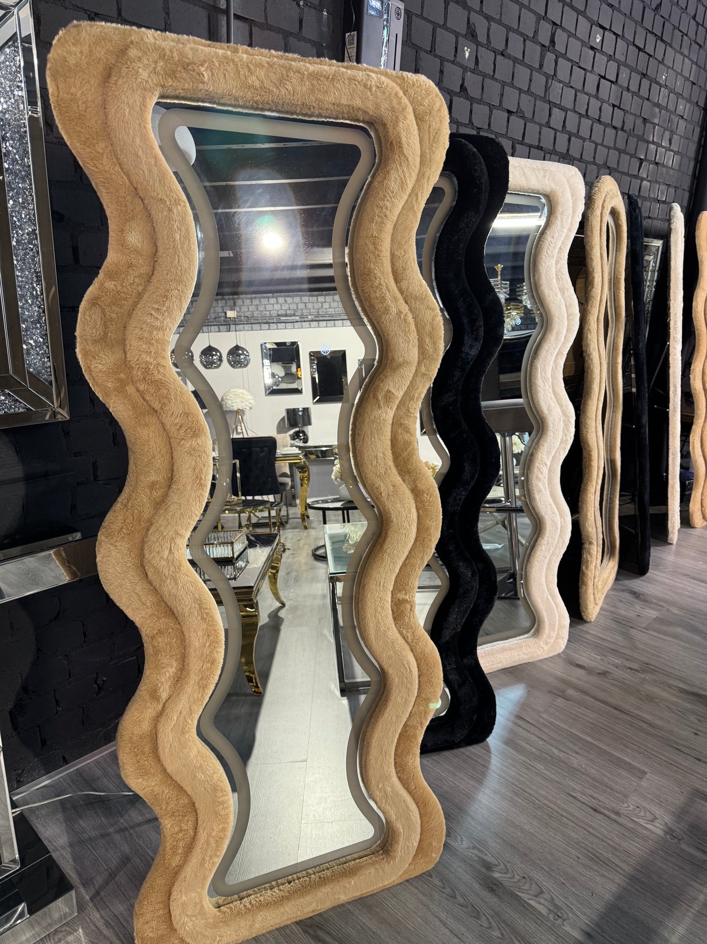 Luxe Velvet Spiegel - LED Rechthoek