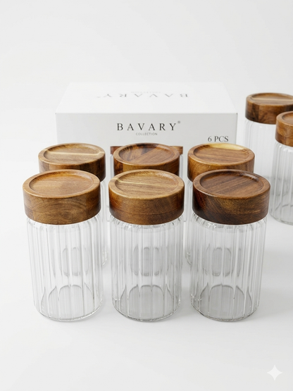 Acacia Voorraadpot Set – 6 Delig L