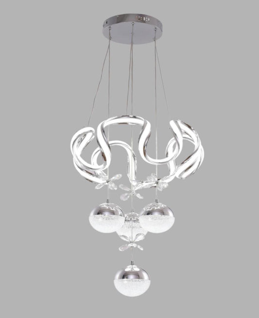 Moderne Hanglamp – Zilver – 50 cm