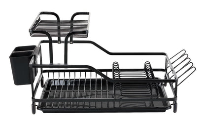 Zwart RVS Afdruiprek – 2-laags