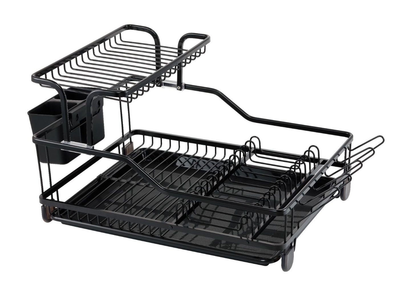 Zwart RVS Afdruiprek – 2-laags