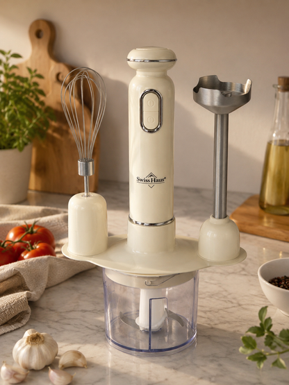 SwissHaus Staafmixer Set – Crème