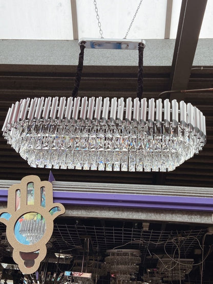 Hanglamp Alix - 100 cm Zwart Zilver