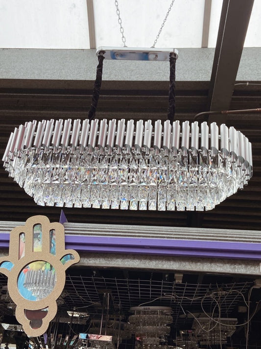 Hanglamp Alix - 100 cm Zilver
