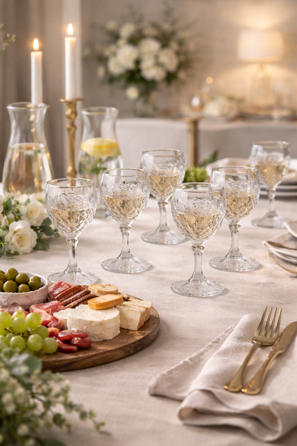 Luxe Kristallen Wijnglazen – 12-delige Set