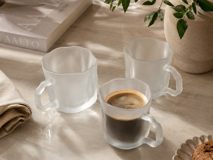Frosted Diamond Mokken – Set van 6