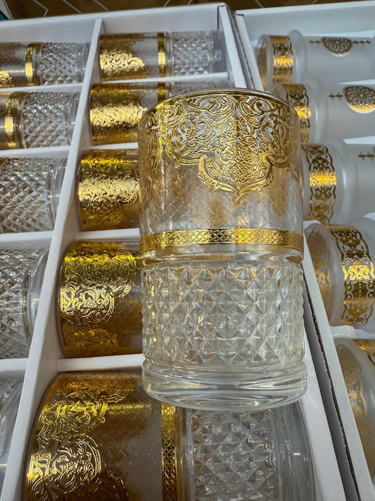 Theeglazen – Gouden Decoratie