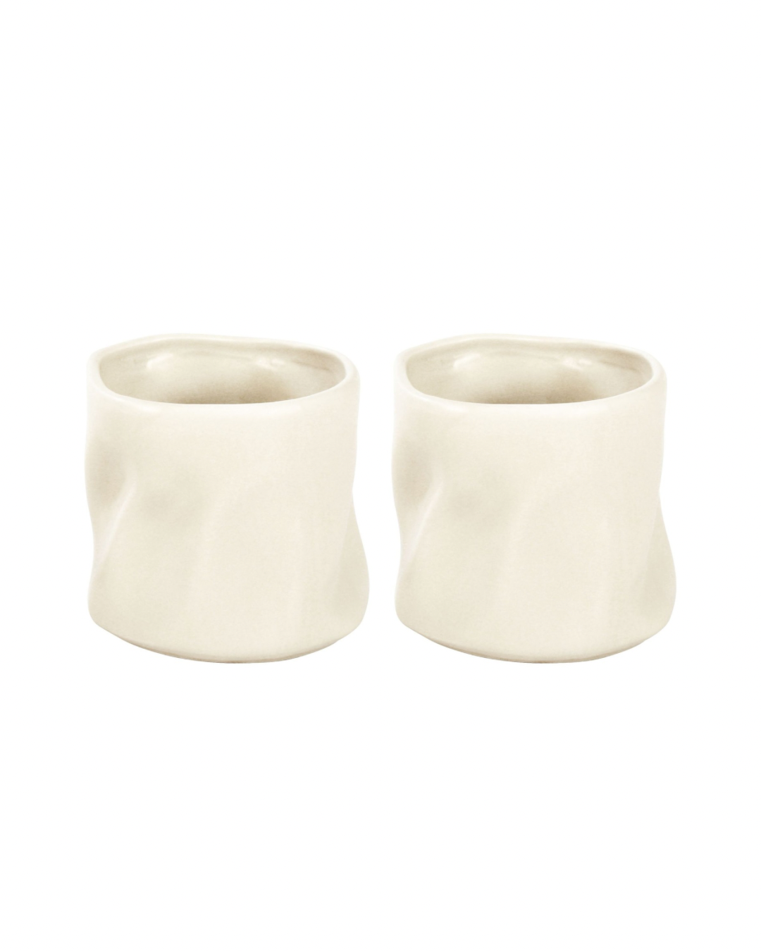 Wave Keramische Drinkbekers – 350 ml (Set van 2)