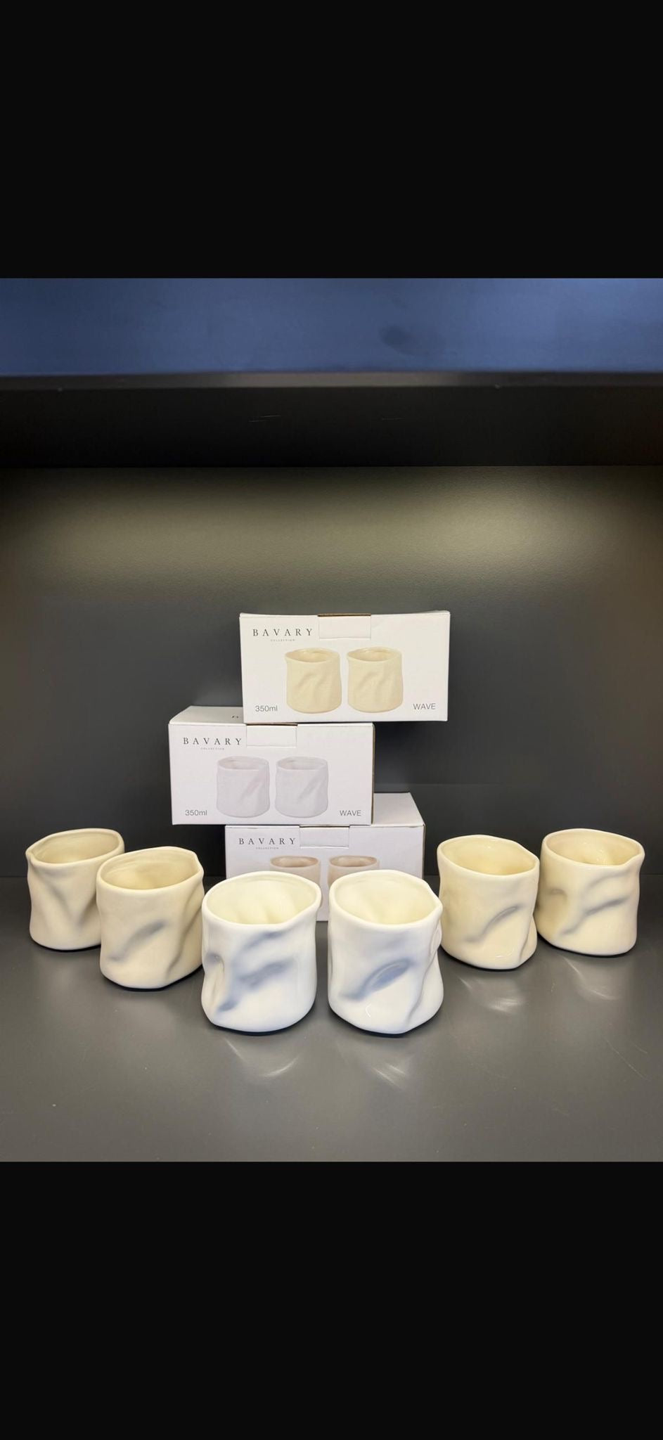 Wave Drinkbekers – 350 ml (Set van 2)