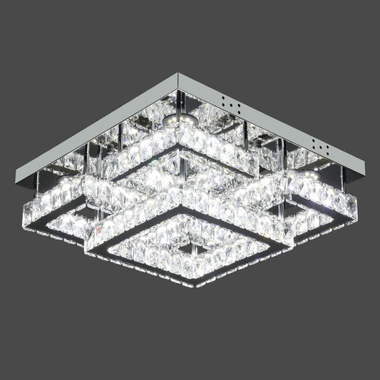 Luxury LED Ceiling Lamp – Dimmable (3 Light Colors + Remote Control)