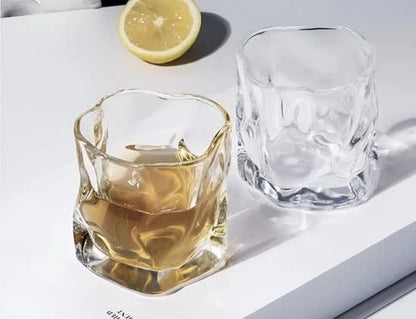 Set van 6 korte Wave drinkglazen | 180 ml