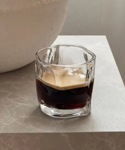 Set van 6 korte Wave drinkglazen | 180 ml