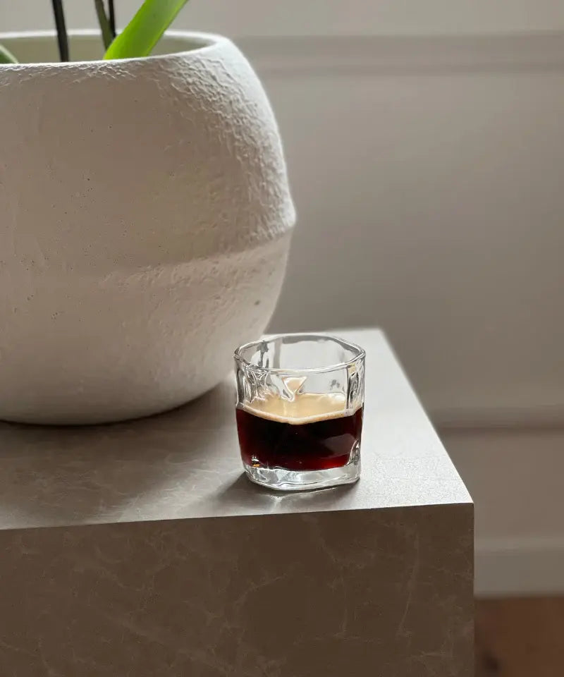 Set van 6 korte Wave drinkglazen | 180 ml