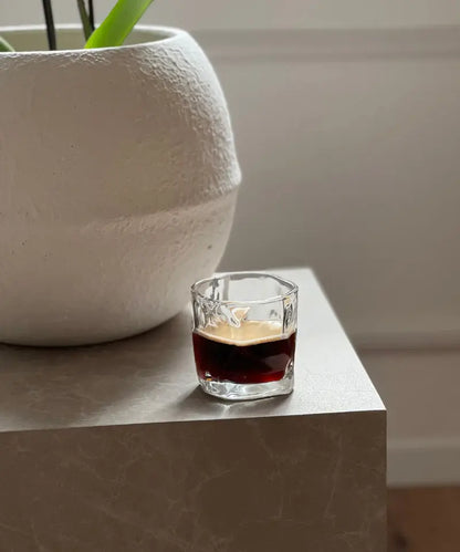 Set van 6 korte Wave drinkglazen | 180 ml