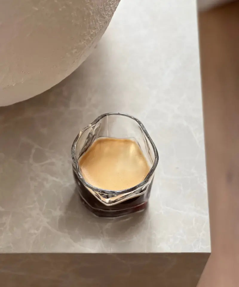 Set van 6 korte Wave drinkglazen | 180 ml