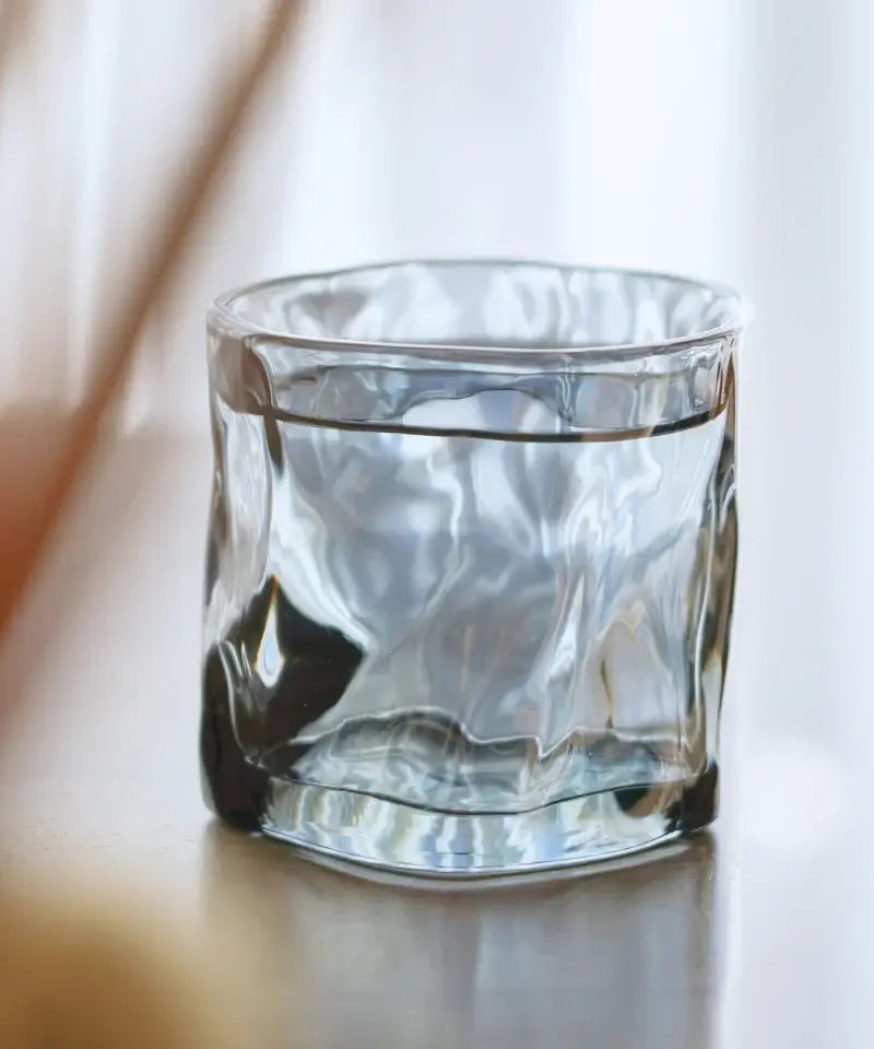 Set van 6 korte Wave drinkglazen | 180 ml