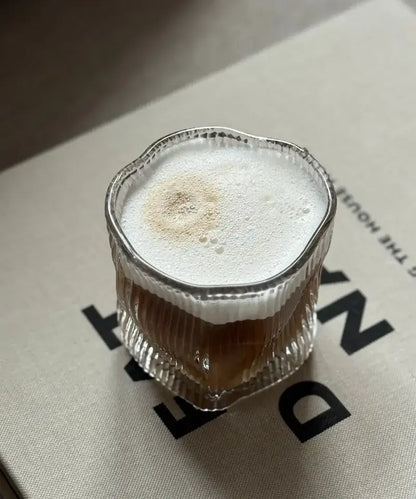 Set van 6 korte Wave Ribble drinkglazen | 180 ml