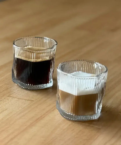 Set van 6 korte Wave Ribble drinkglazen | 180 ml